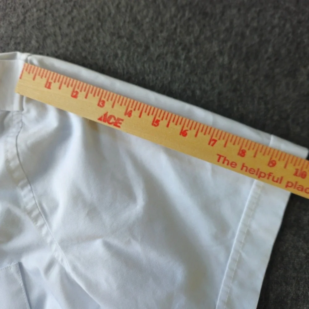 A Cut Above Uniforms Cirrus Pilot Shirt 17.5 XL White Tapered Short Sleeve NWOT